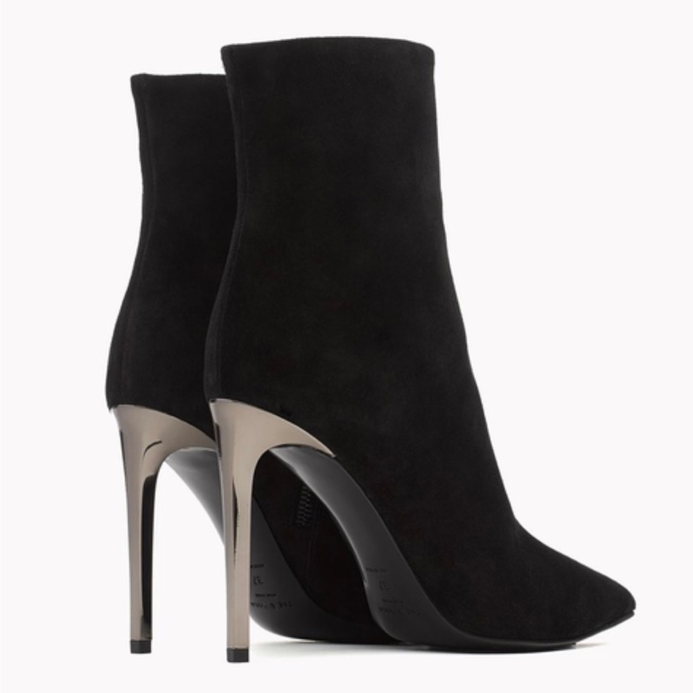 NIB: RAG & BONE Wes Boot/Bootie in Black Suede, Stiletto Heel, Size 6 (36 EU)